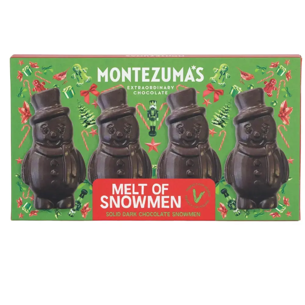 Montezumas Solid Dark Chocolate Snowmen 60g